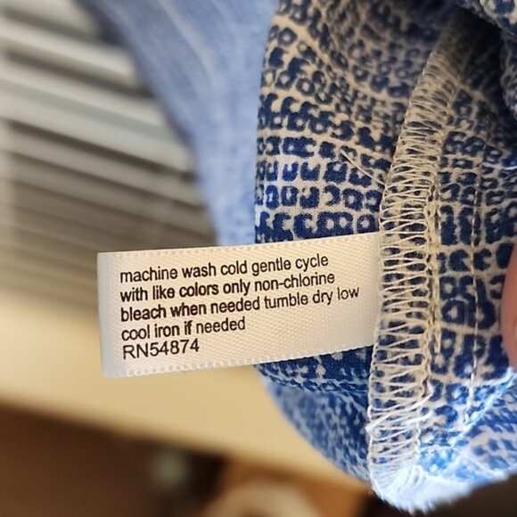 The Limited Striped Summer Blouse sz Large - Picture 5 of 7